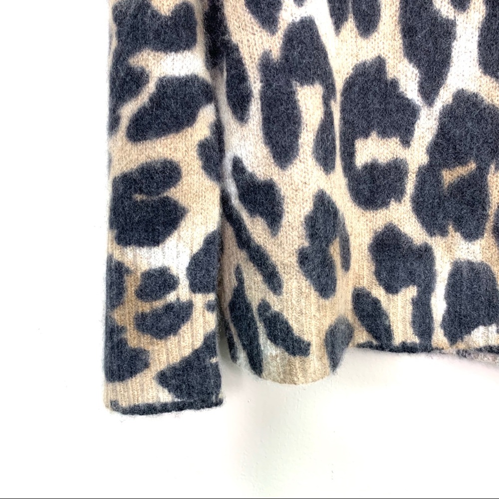 360 Cashmere Geraldine Sweater Leopard Size M - Picture 8 of 13
